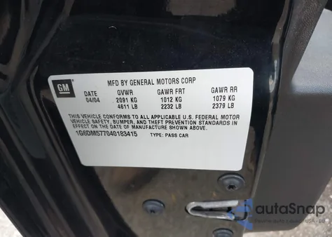 2004 Cadillac Cts Standard из США, поврежденный, VIN 1G6DM577040183415